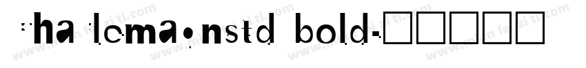 Charlemagnstd bold字体转换